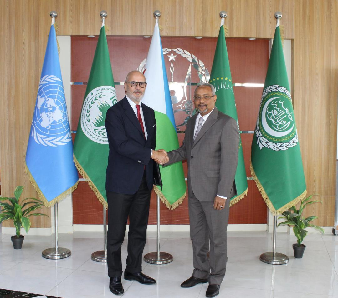 Le chef de la diplomatie djiboutienne reçoit l’ambassadeur d’Italie à Djibouti 