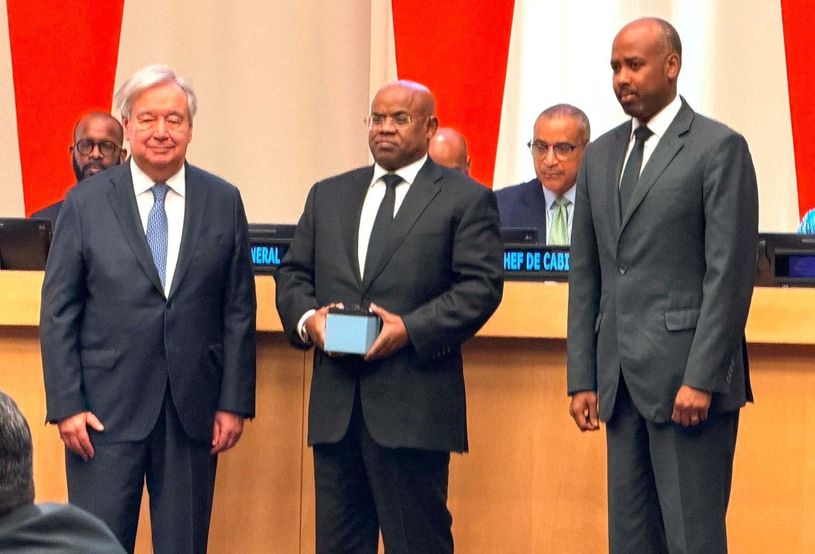 L’ONU rend hommage à un Casque bleu djiboutien mort en mission en Centrafrique